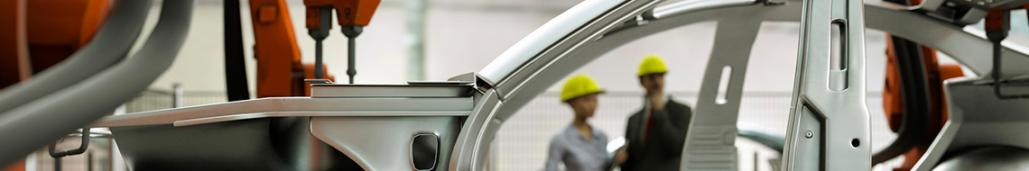 Entête panorama image usine automobile